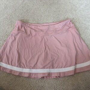 Smith & Quinn Pink Women's Tennis Skort Skirt with White Trim